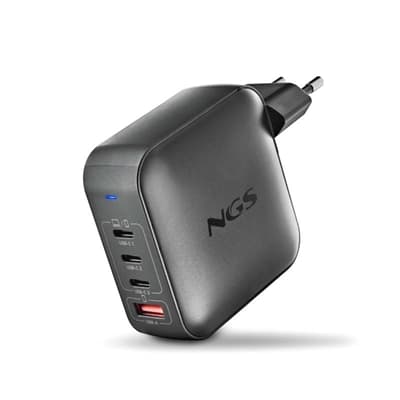 NGS CARGADOR ULTRARAPIDO165W 4 PUERTOS 3USB-C 1 US