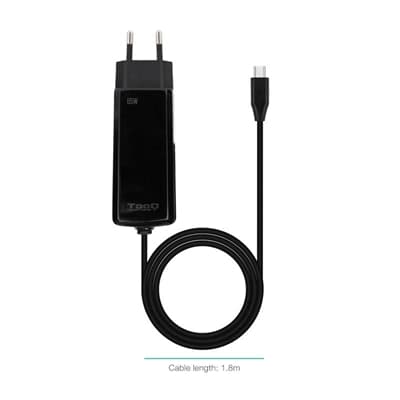 Tooq Cargador portátil GAN USB-C PD 65W Cúbico
