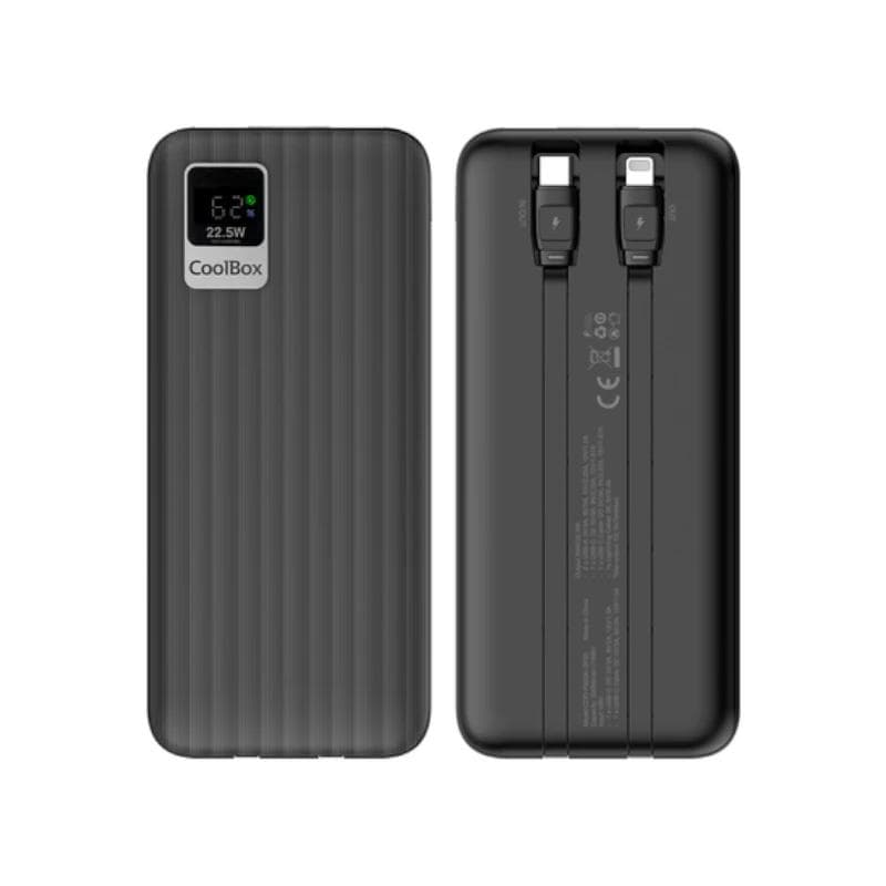 Coolbox PowerBank DP20 20000 mAh LCD Negro Carg Rp