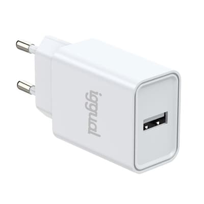 iggual Cargador de pared 1xUSB-A 5V/2.4A (12W)