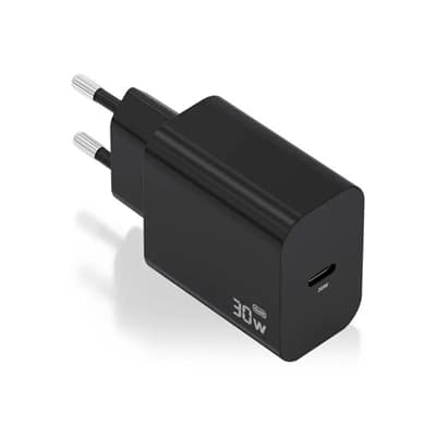 Aisens Cargador Gan 30W 1xUSB-C PD3.0 Negro