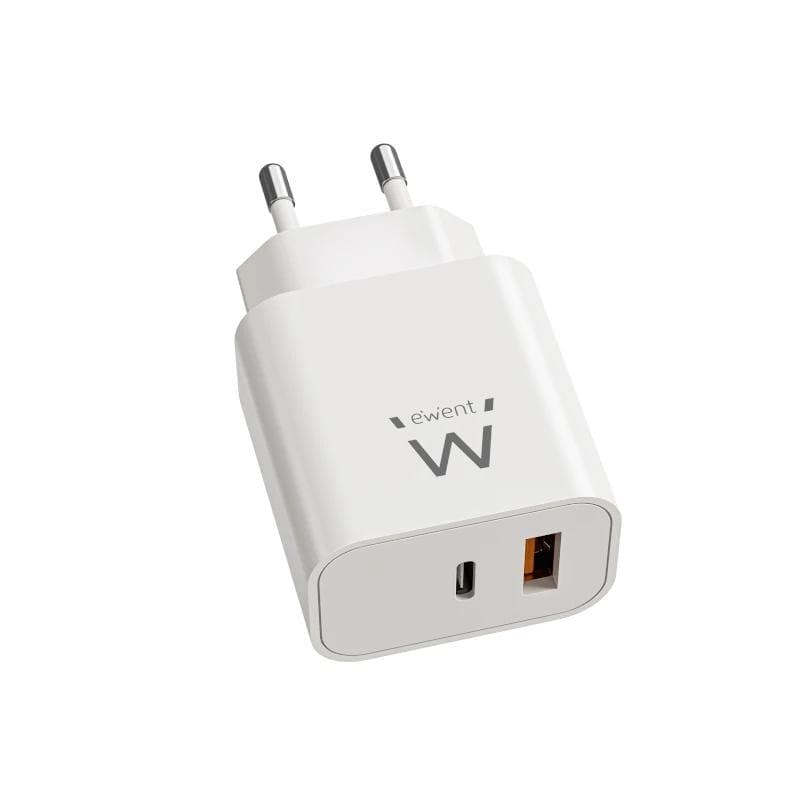 EWENT EW1318 Cargador rpido USB-C PD 20W USB-A QC