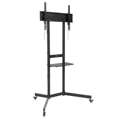 Tooq Soporte Suelo Ruedas "KEFRÉN" 37-70", Negro