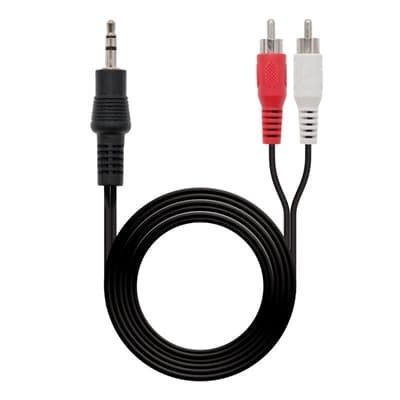 Nanocable Cable Audio Estereo 3.5/M-2xRCA/M, 10 m