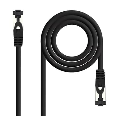 Nanocable Cable red Cat. 8.1 2GHZ SSTP Negro 1m