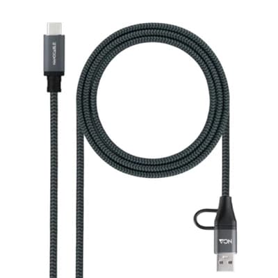 Nanocable Cable USB3.2 100W USB-C+A/USB-C 1 M