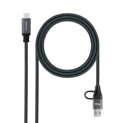 Nanocable Cable USB3.2 100W USB-C+A/USB-C 2 M