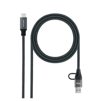Nanocable Cable USB3.2 100W USB-C+A/USB-C 3 M