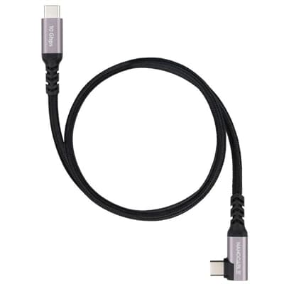 Nanocable Cable USB-C 3.2 GEN2 Acodado 100W 2 M