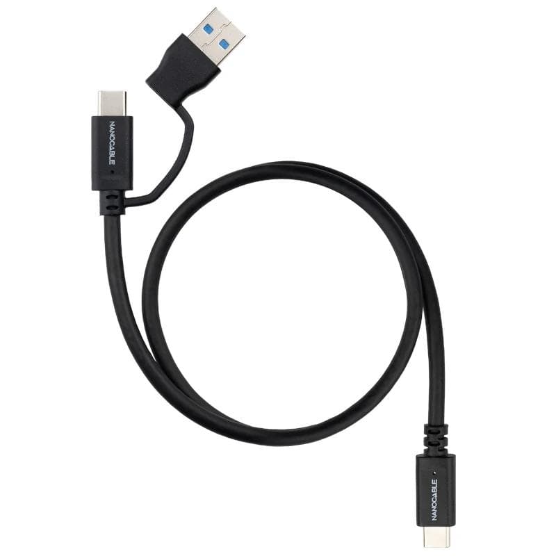 Nanocable Cable USB-C+USB-A / USB-C 3.2 GEN2 2 M