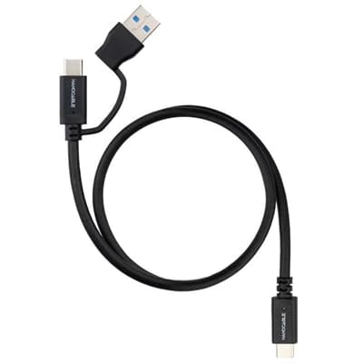 Nanocable Cable USB-C+USB-A/USB-C 3.2 GEN2 2 M