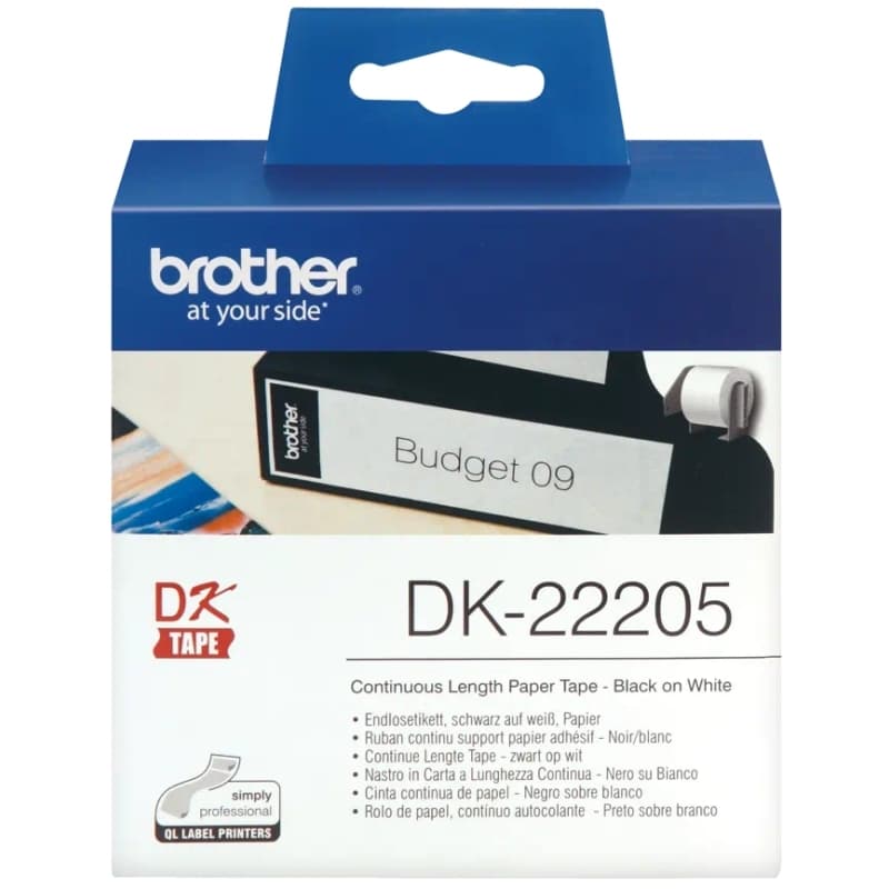 Brother Cinta DK22205 Papel Trmico continuo 62 mm