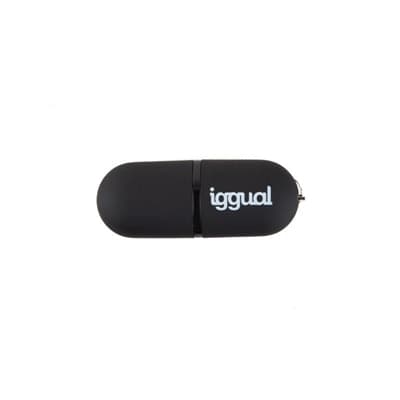 iggual Lápiz USB 2.0 16GB PEN16 negro con tapa