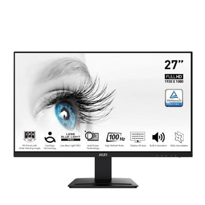 MSI MP273A Monitor 27" IPS FHD 100hz VGA DP HDMI M