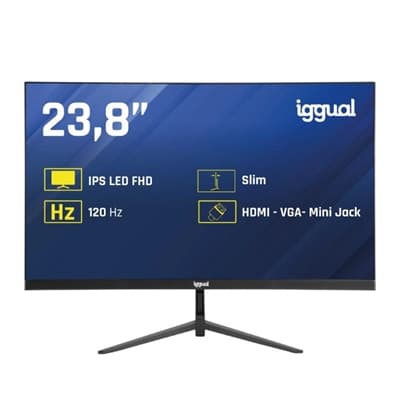 iggual Monitor 24" IPS 1ms FHD 120Hz VGA HDMI Slim