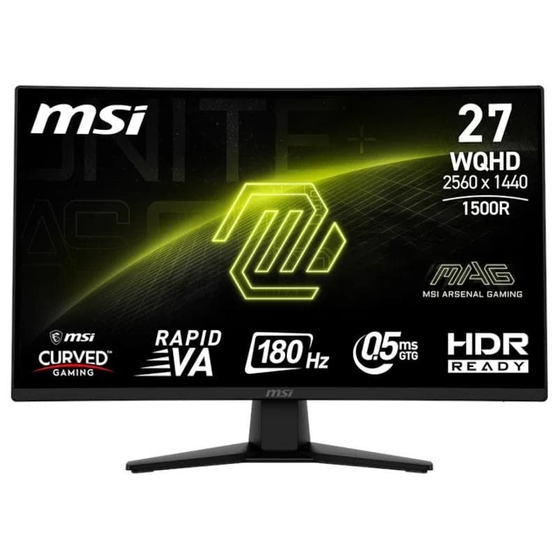 MSI MAG274CQF Monitor 27" WQHD 180 Hz curv