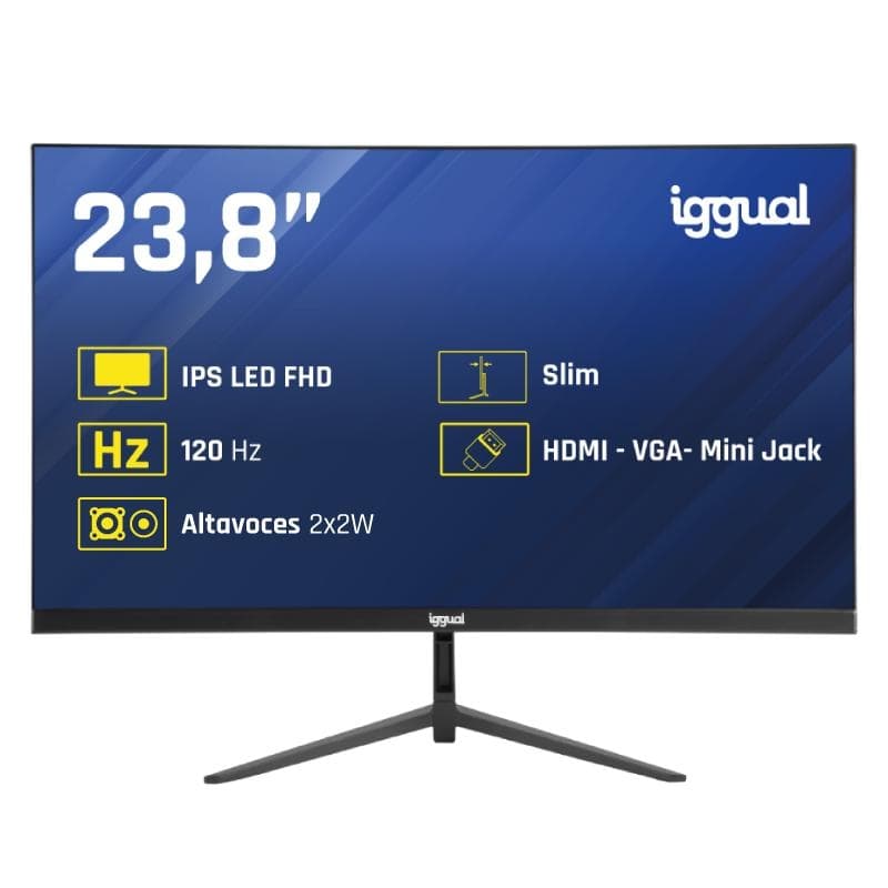 iggual Monitor 24" IPS 1ms FHD 120 Hz VGA HDMI MM