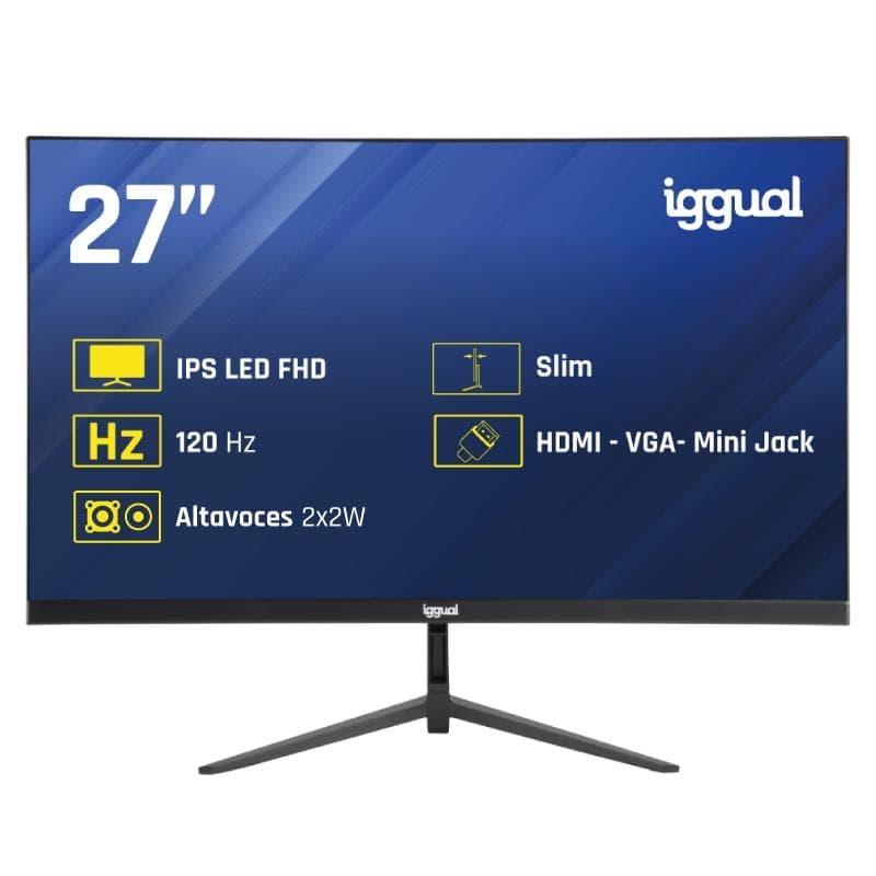 iggual Monitor 27" IPS 1ms FHD 120 Hz VGA HDMI MM