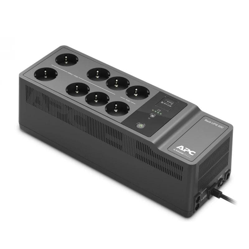 APC Back UPS 650VA / 400 W 8 tomas Schuko USB A+C