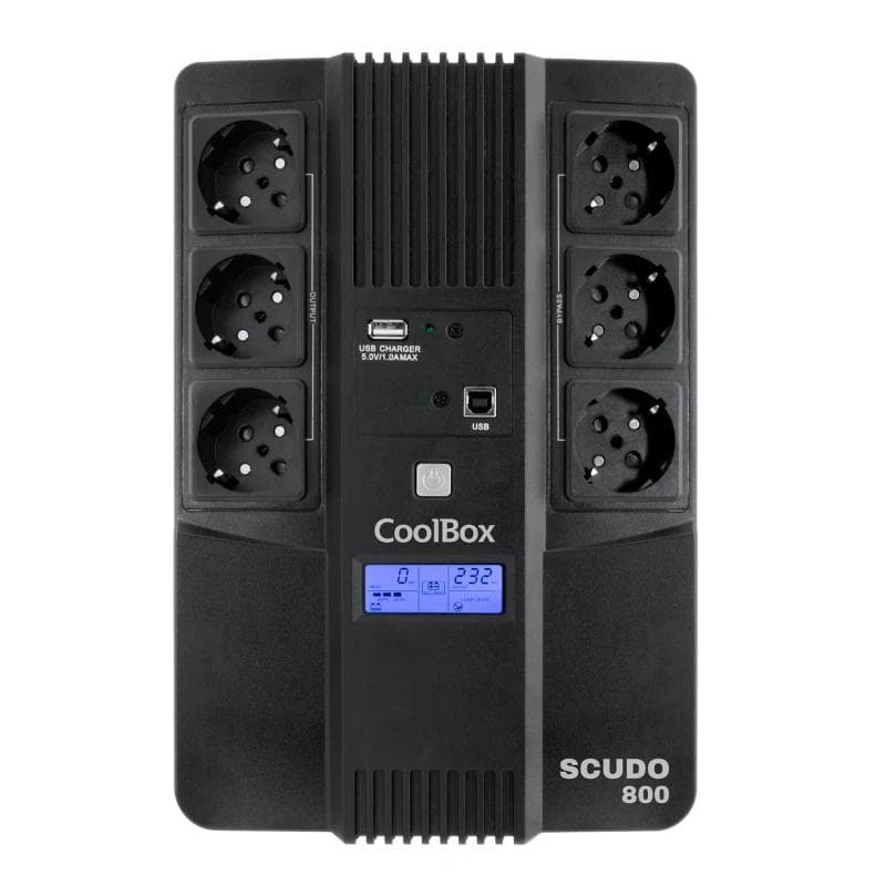 COOLBOX SAI SCUDO3 800VA / 480 W CON PANTALLA LCD