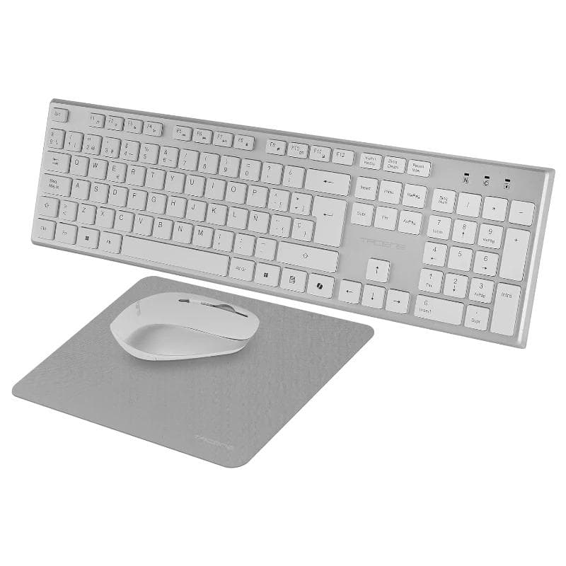 Tacens 3EN1 Teclado+Ratn+Alfom Inalámbrico Blanco