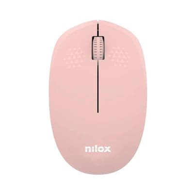 Nilox Ratón Wireless, 1000 DPI, 3 botones, Rosa