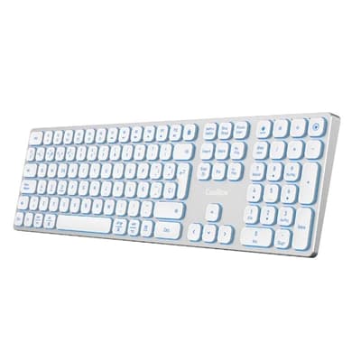 Coolbox Teclado Inal.Retroil. MOONLIGHT B431 Blanc
