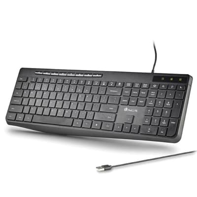 NGS Teclado USB SPECTRA Ultra Slim Silen. USB-A