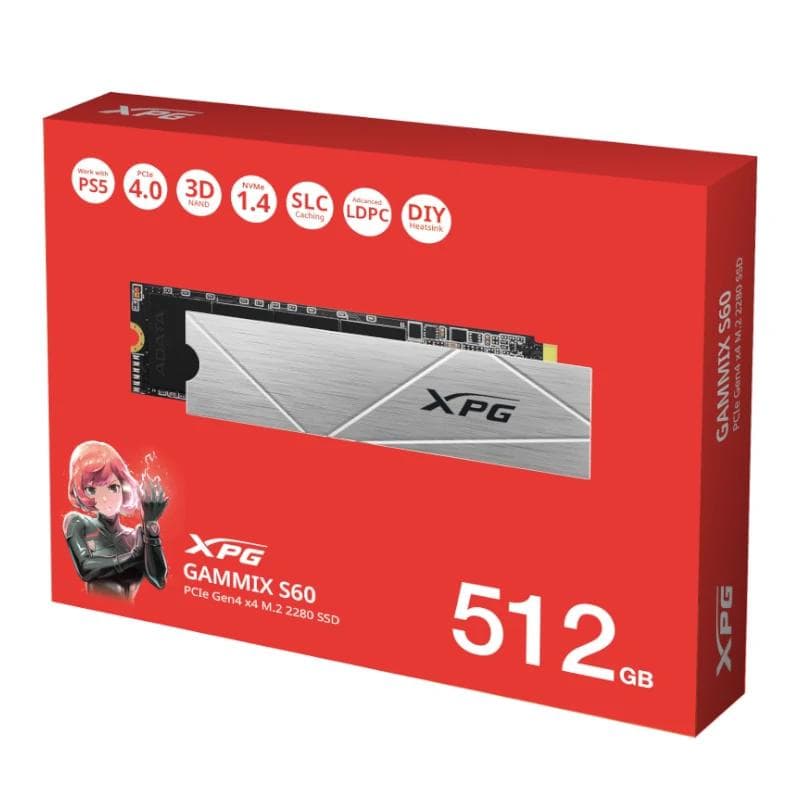 ADATA XPG SSD GAMMIX S60 512GB PCIe Gen4 x4 - 3