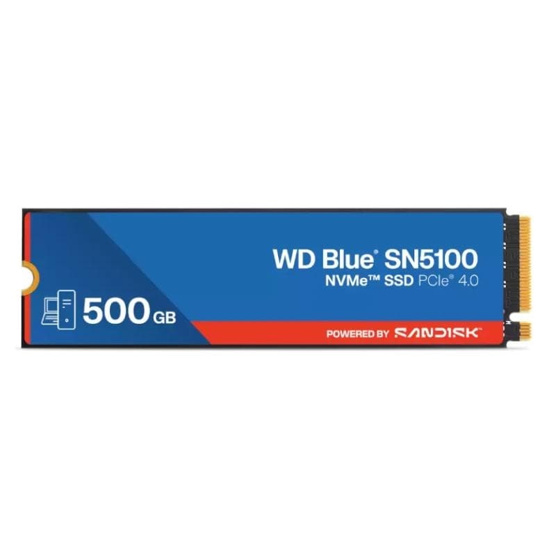 WD Blue SN5100 SSD 500 GB NVMe Gen4 6600 MB-s