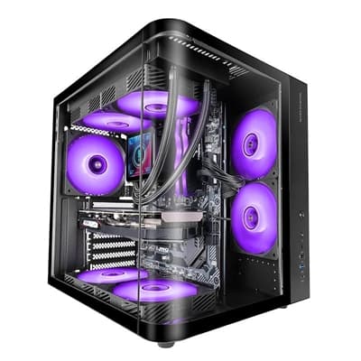 MARS GAMING Semitorre ATX MCCURV negra