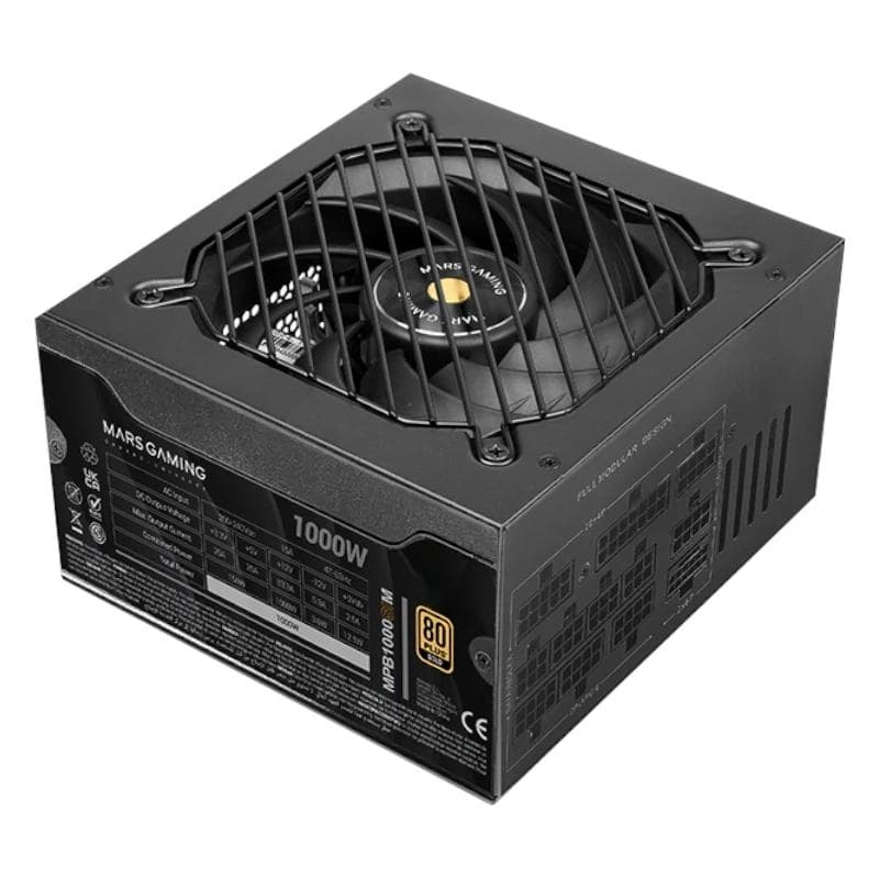 MARS GAMING Fuente Alimen.1000 W Atx3.1 FullMod Psu