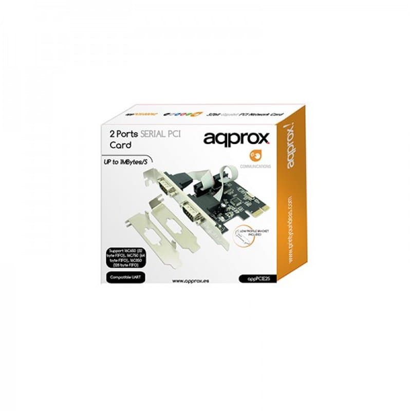 approx! APPPCIE2S Tarj. Cont. 2 Serie PCI-E LP&HP - 2
