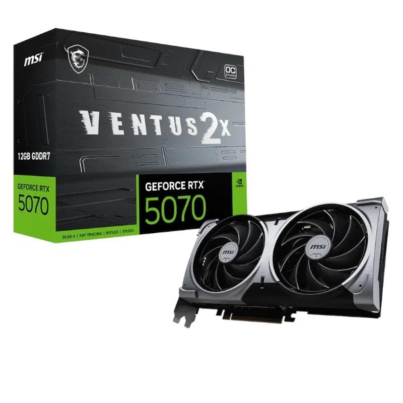 MSI VGA NVIDIA RTX 5070 12 g VENTUS 2X OC DDR7