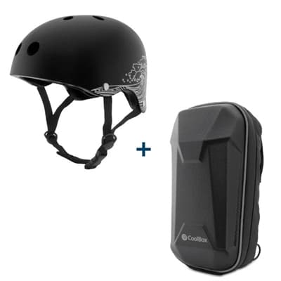 COOLBOX Casco L + bolsa patin Impermeable
