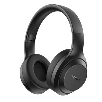 Celly Auricular Diadema Inalámbrico WAVEBEAT Negro