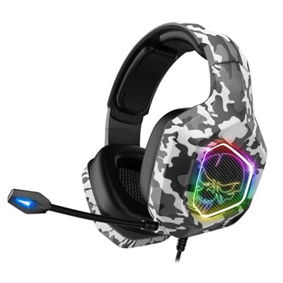 Spirit of Gamer Auricular Elite-H50 RGB Artic