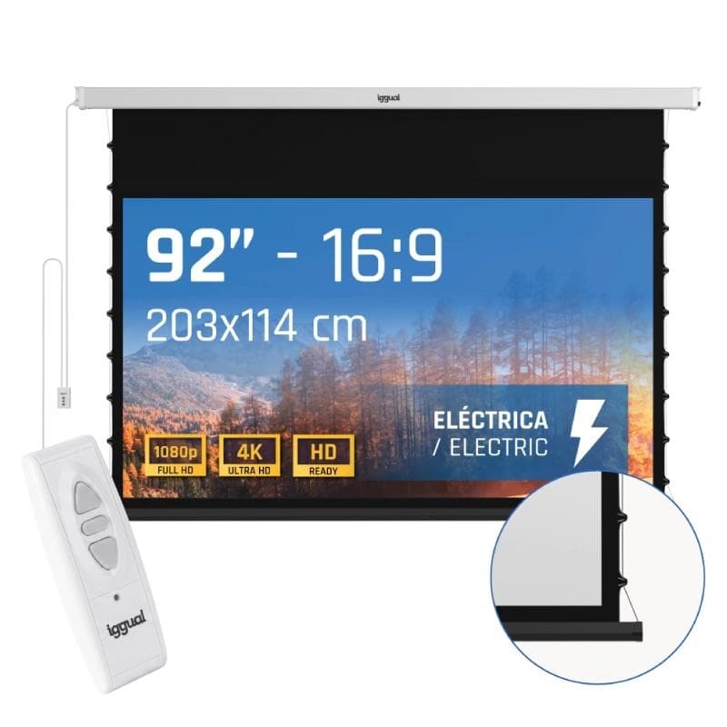 iggual Pantalla elc tensionada 16:9 92" 203x114cm