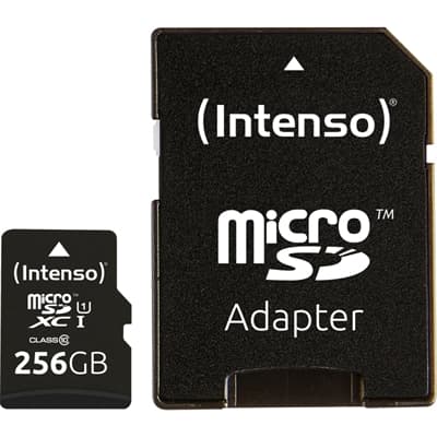 Intenso 3423492 Micro SD UHS-I Premium 256G c/adap