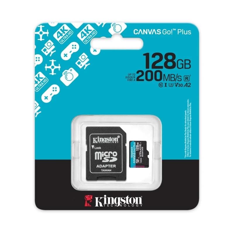 Kingston microSD Canvas Go! Plus 4 128 GB 200 MB-s