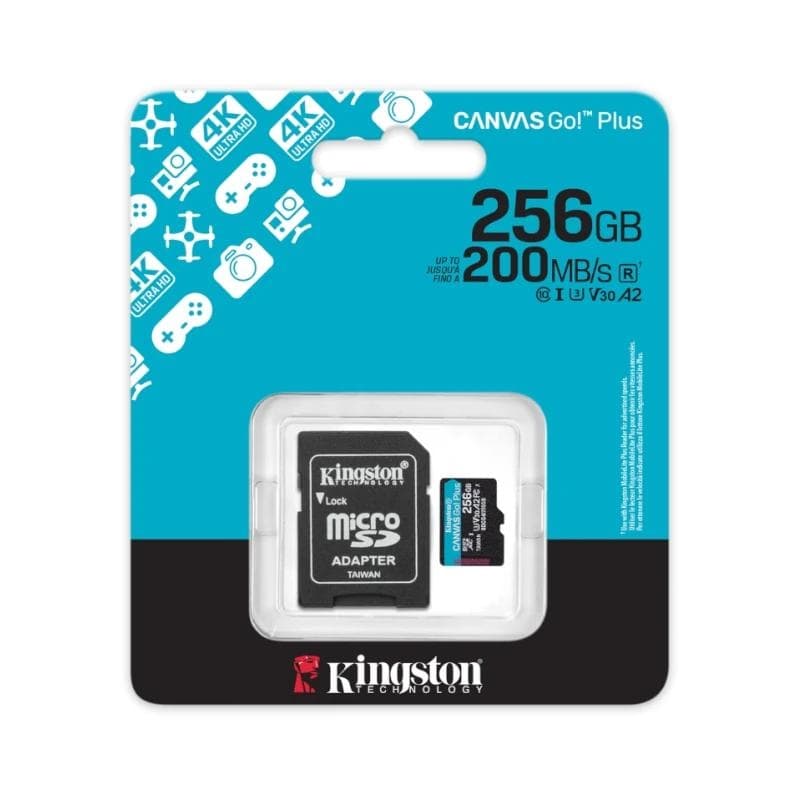 Kingston microSD Canvas Go! Plus 4 256 GB 200 MB-s