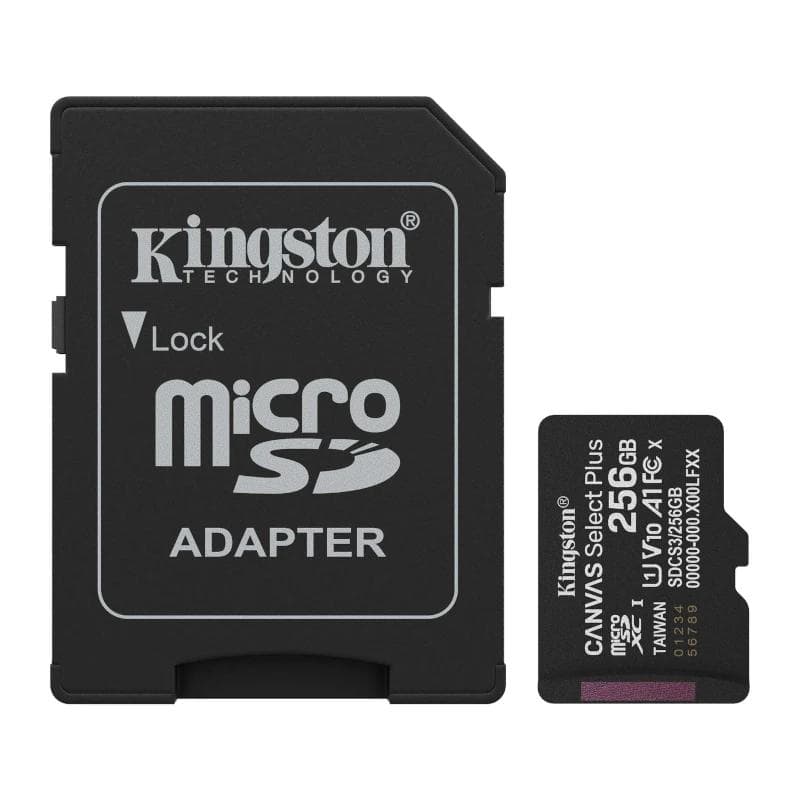 Kingston SDCS3 / 256 GB microSDXC Gen3 150 MB / s A1