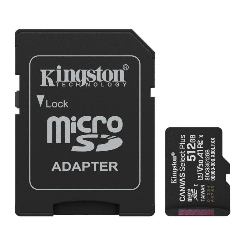 Kingston SDCS3 / 512 GB microSDXC Gen3 150 MB / s A1