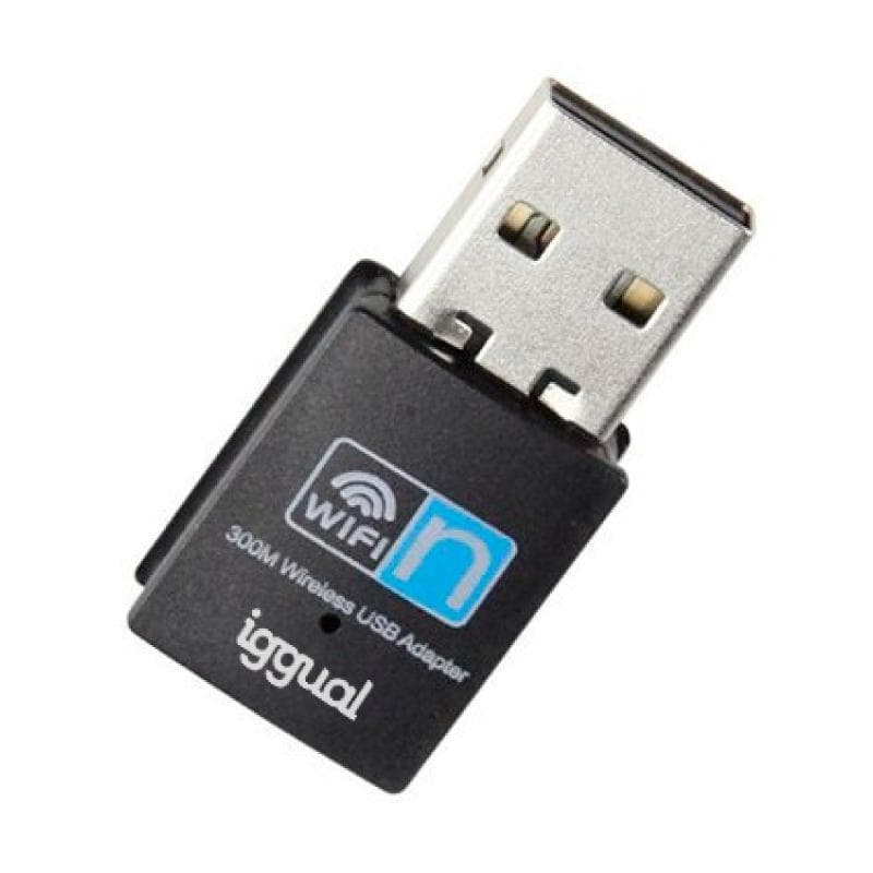 iggual Adaptador USB Wifi 300 Mbps mono 2.4 GHz