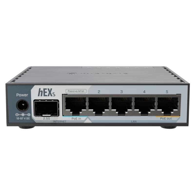 Mikrotik E60iUGS hEX Router 5xGbE PoE-I / O 1x2.5SFP