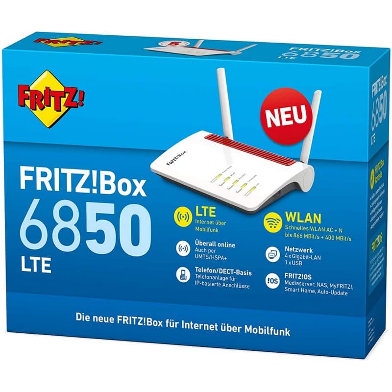 FRITZ! Box6850 LTE Router 5G WiFi Dual Mesh - 4