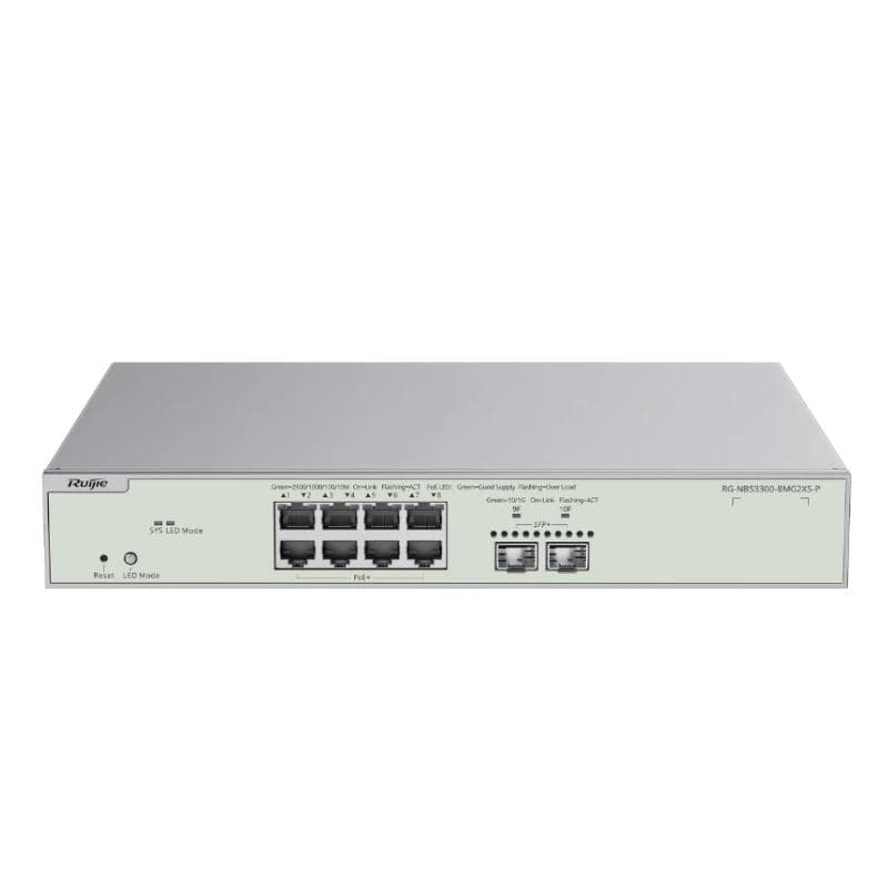 Reyee NBS3300-8MG2XS-P L2 8xmG PoE 2xSFP+ 240 W