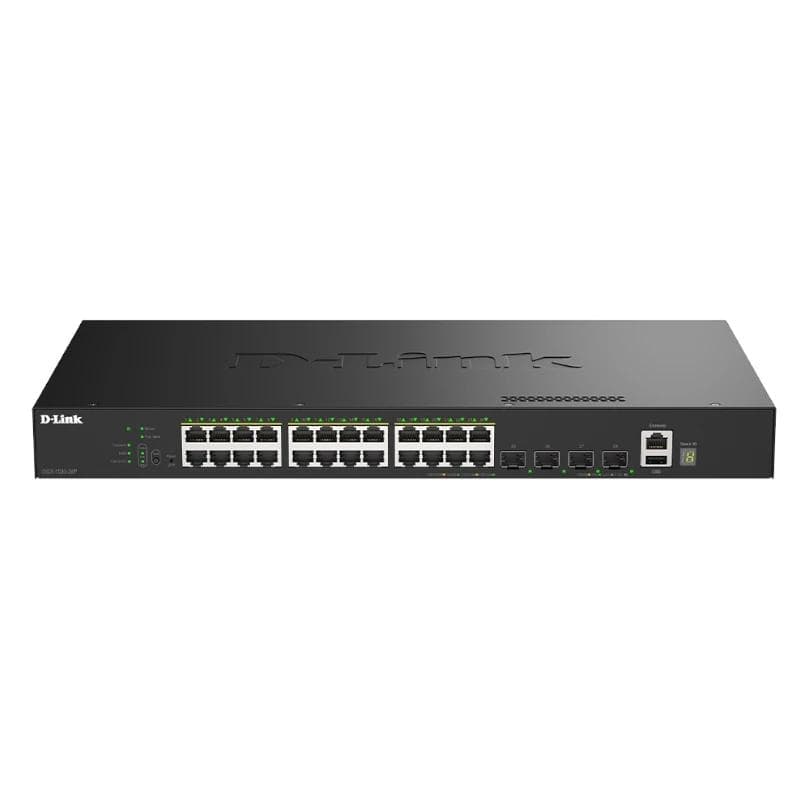 D-Link DGS-1530-28P / E Switch 24xGB PoE 4xSFP+ 370 W