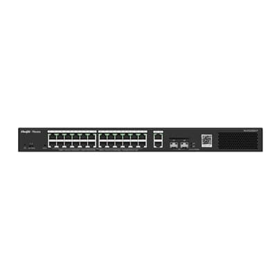 Reyee 28-Port Gigabit Smart POE Switch, 24 PoE/POE