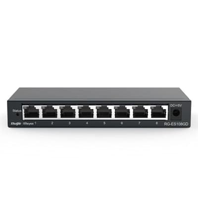 Reyee Unmanaged Switch 8xGb RJ45 Steel Case